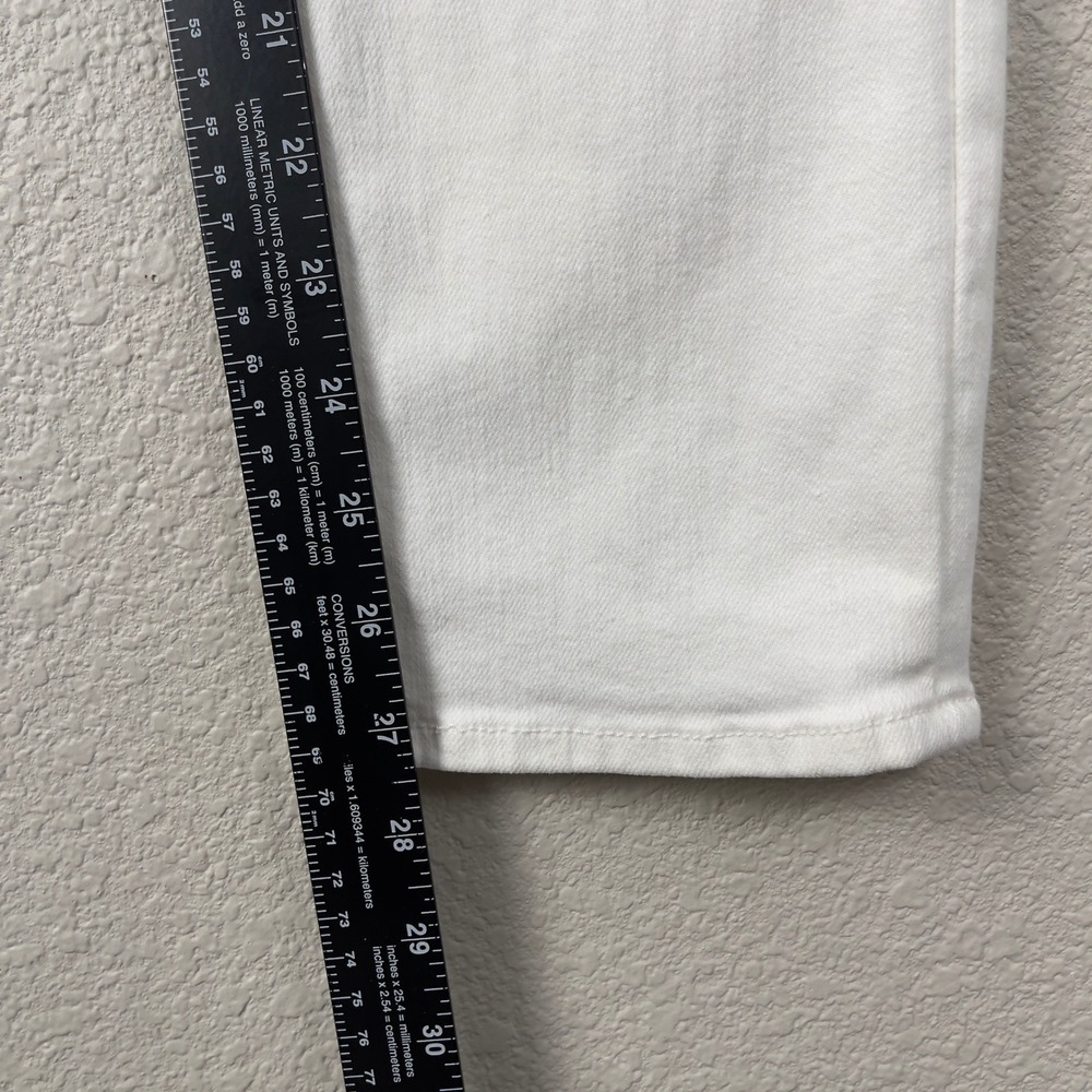 MOTHER The Mid Rise Dazzler Ankle Jeans 28 White Fairest Of Them All Slim - Picture 15 of 16